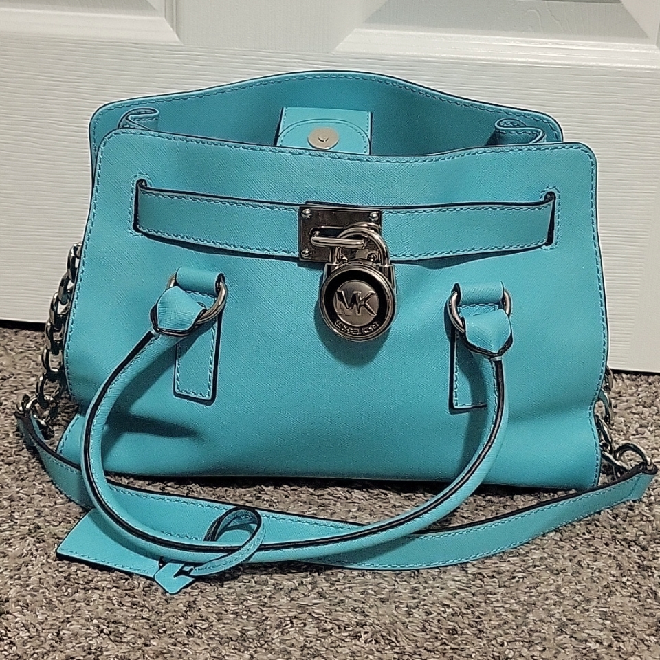 Michael Kors Leather Lock Shoulder Bag